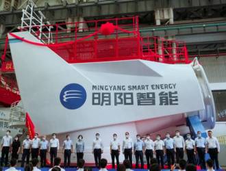 12MW！全球最大抗臺(tái)風(fēng)半直驅(qū)海上機(jī)組下線