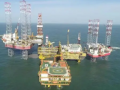 我國最大規模海上油田群岸電應用工程海上站成功送電